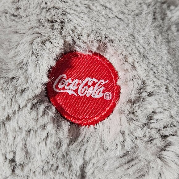 Coca Cola Penguin 7 inch Plush Gray Red Ear Muffs Scarf Stuffed Animal Coke Toy - Picture 5 of 8